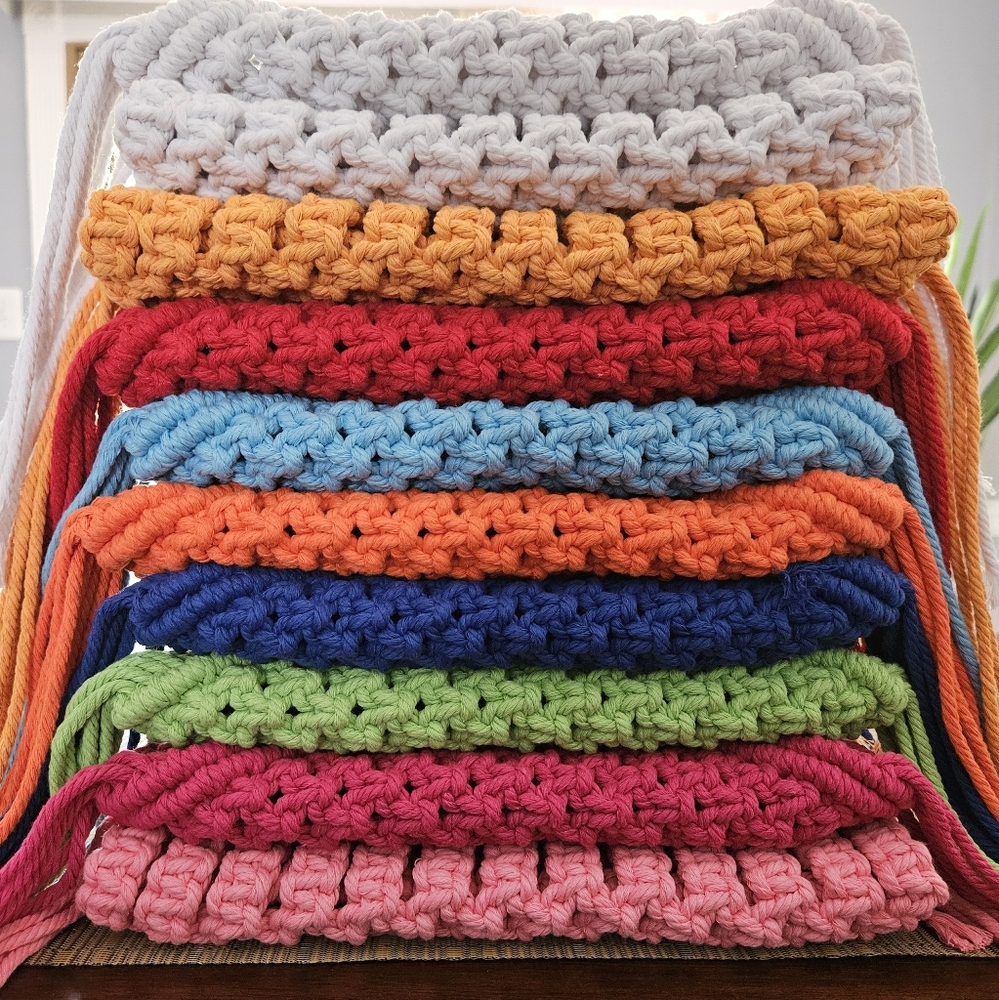 Custom Order Macrame Clutch/ Or Earrings